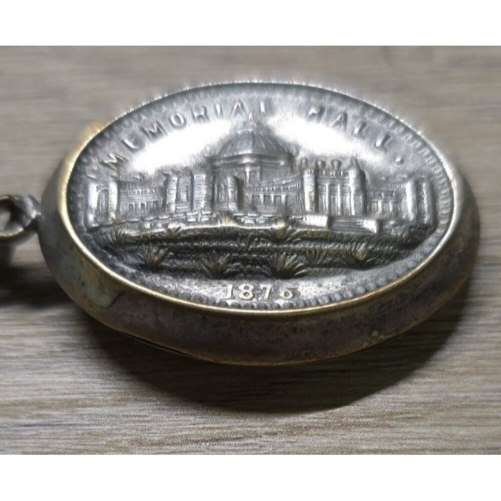 1776-1876 1st World's Fair 250 year America anniversary Centennial Locket - Picture 8 of 16